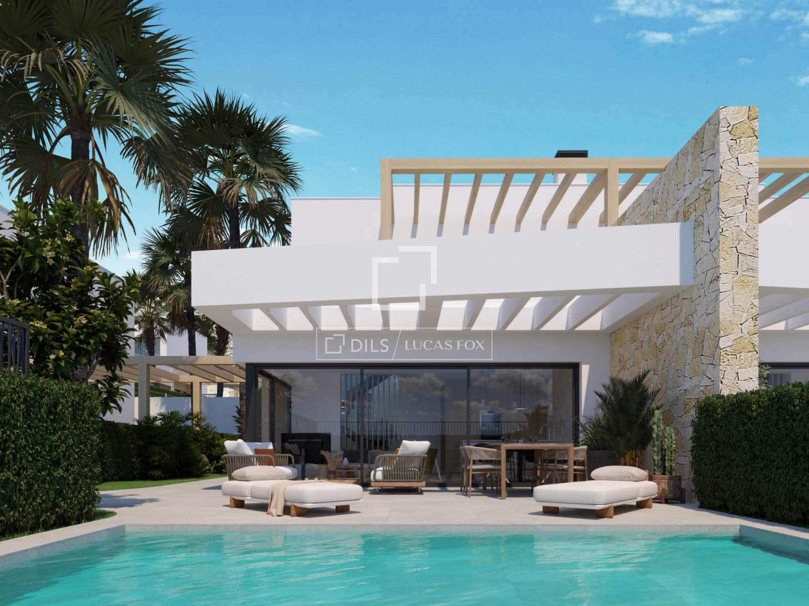 3 soverom Villa til salgs i Monforte del Cid med svømmebasseng garasje - € 489 000 (Ref: 9954612)