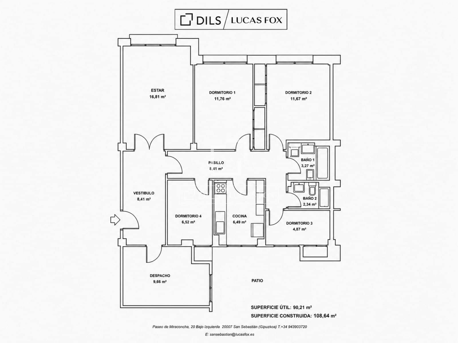 5 bedroom Apartment for sale in Donostia-San Sebastian - € 780,000 (Ref: 9956100)