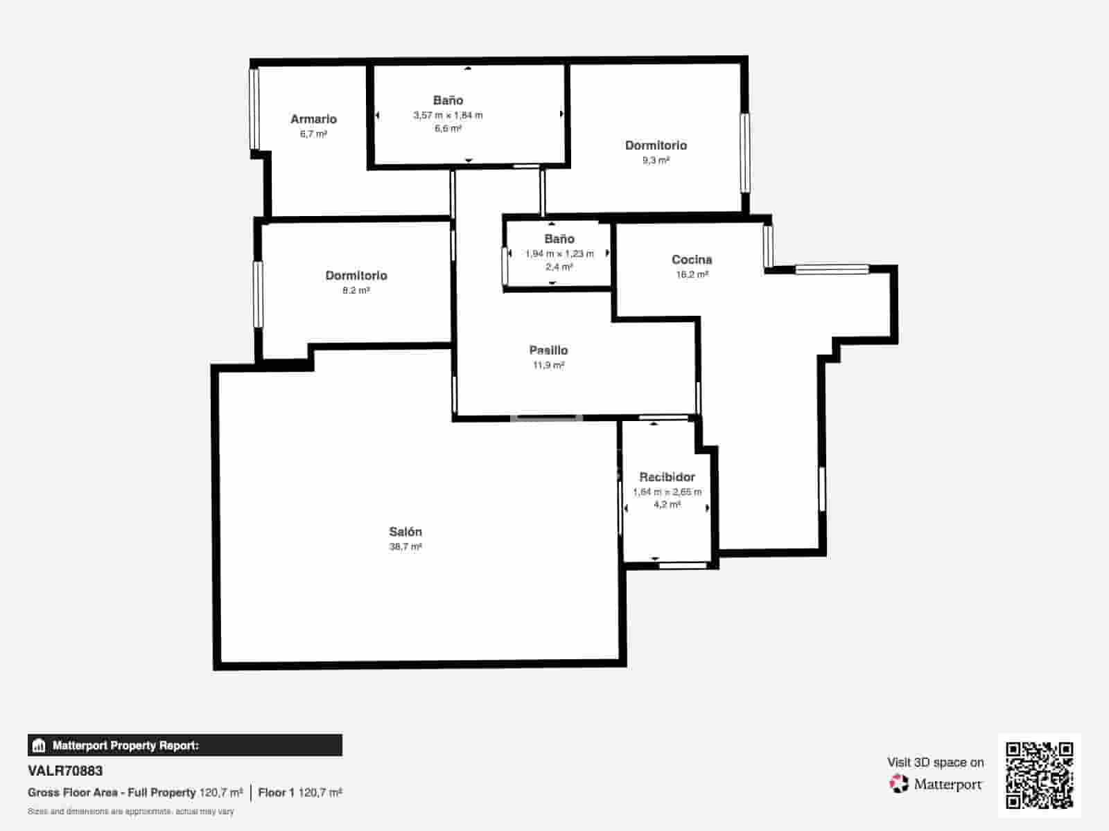 3 camera da letto Appartamento da affittare in Valencia citta con garage - 2.000 € (Rif: 9958711)