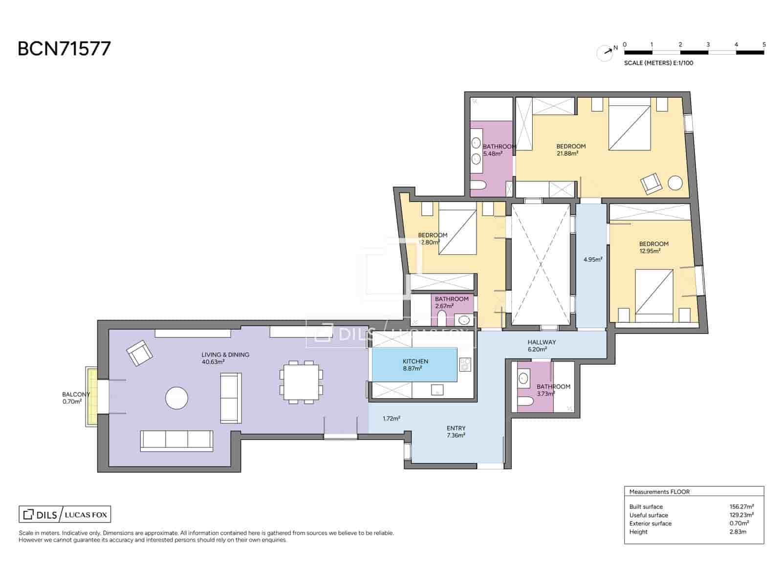 3 soveværelse Lejlighed til salg i Barcelona by - € 860.000 (Ref: 9961600)