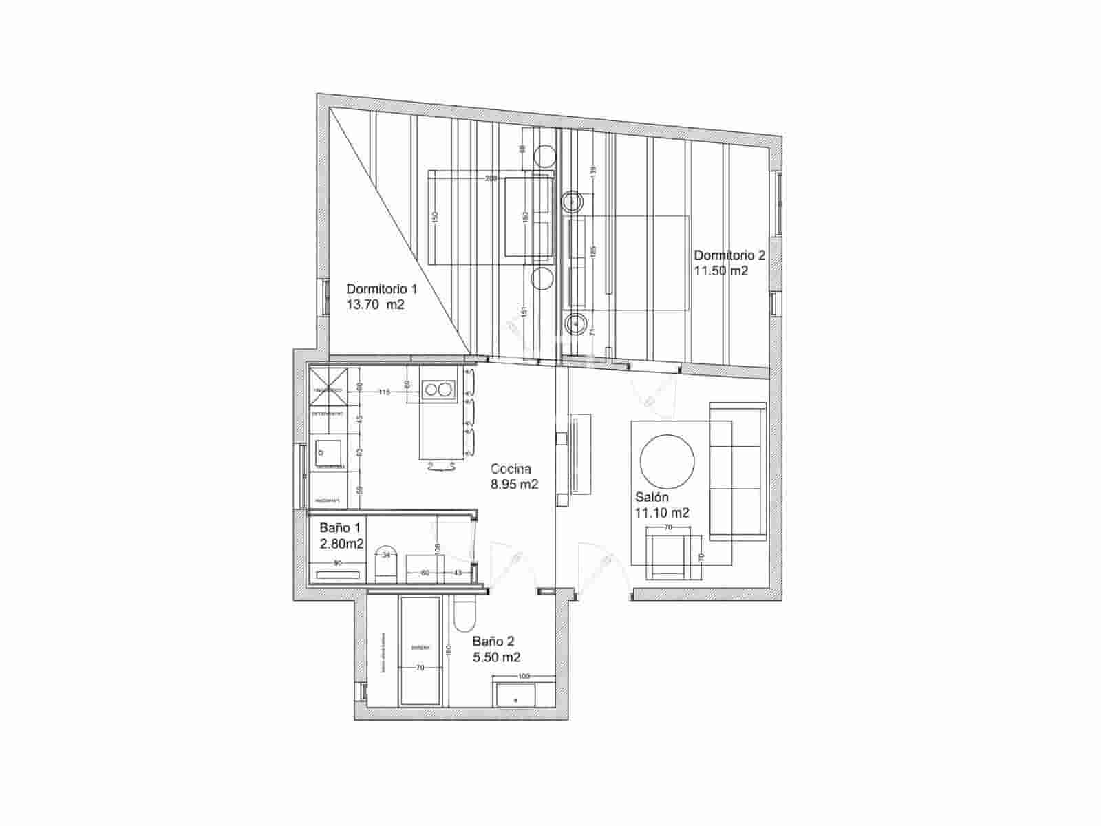 2 soverom Leilighet til salgs i Madrid by - € 395 000 (Ref: 9961706)