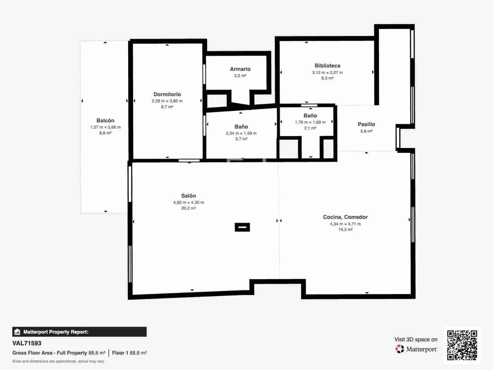 2 soverom Leilighet til salgs i Valencia by - € 380 000 (Ref: 9964292)