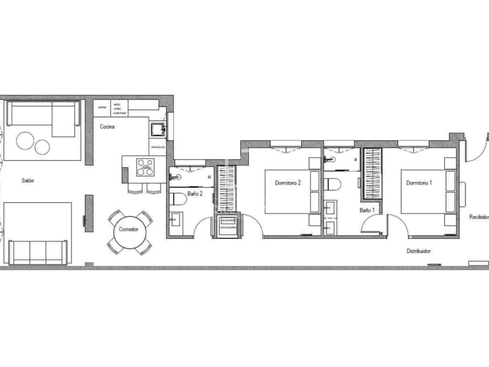 2 chambre Appartement à vendre à Madrid ville - 1 690 000 € (Ref: 9965551)