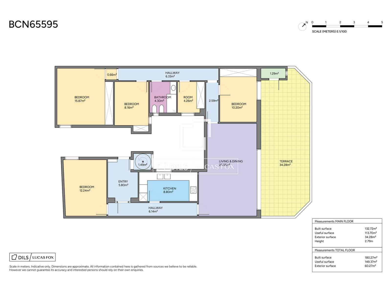 7 slaapkamer Penthouse te koop in Barcelona stad - € 1.350.000 (Ref: 9965667)