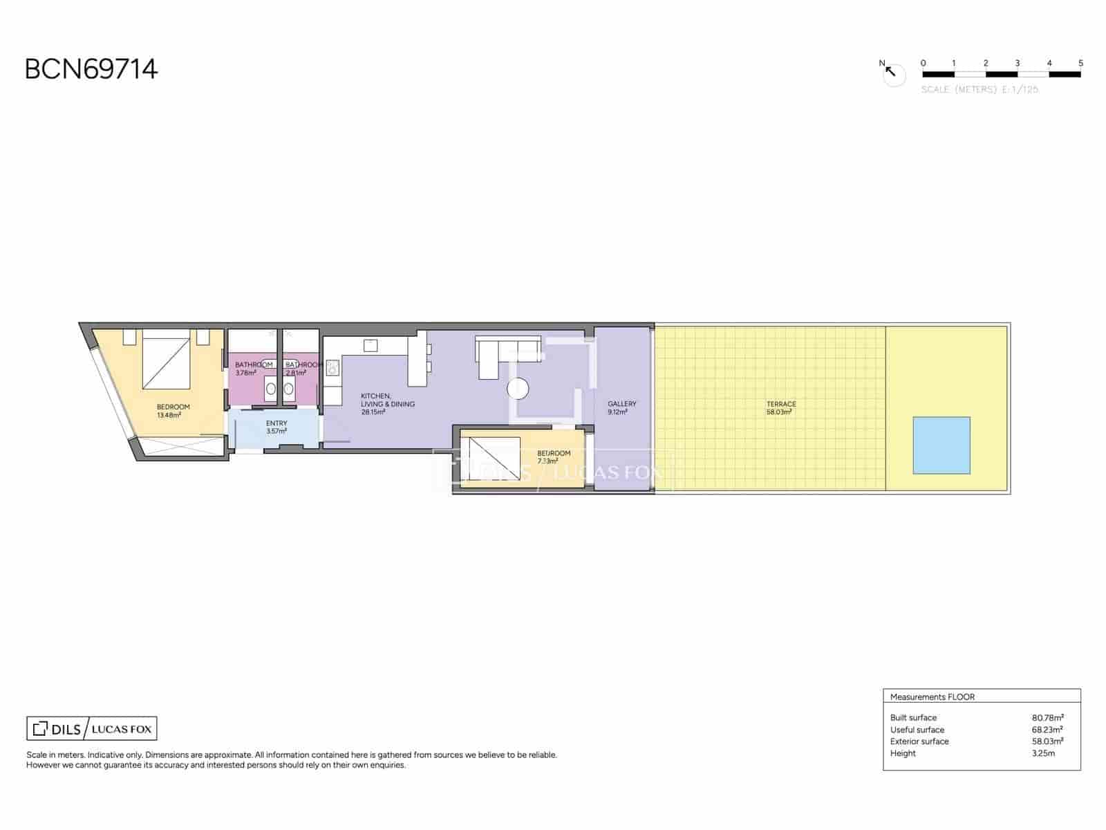 2 soverom Leilighet til salgs i Barcelona by med svømmebasseng - € 650 000 (Ref: 9965781)