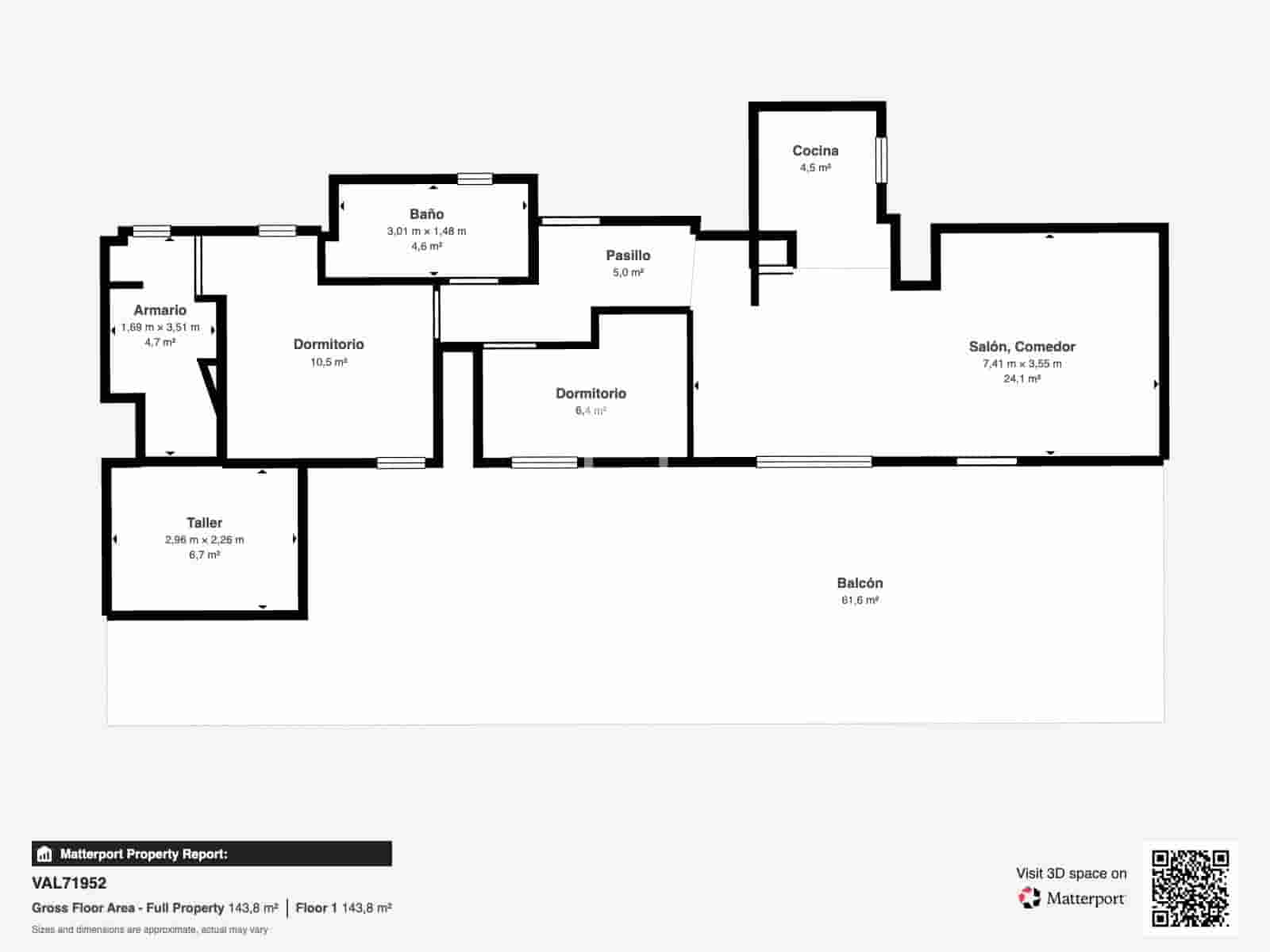 2 quarto Penthouse para arrendar em Valencia cidade - 1 500 € (Ref: 9973803)