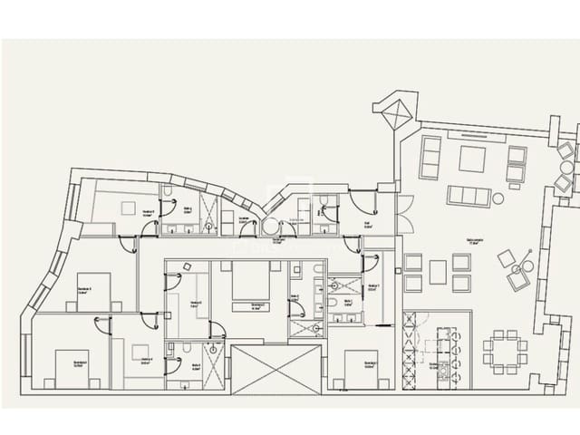 4 soveværelse Lejlighed til salg i Almagro, Madrid by - € 5.400.000 (Ref: 9973969)
