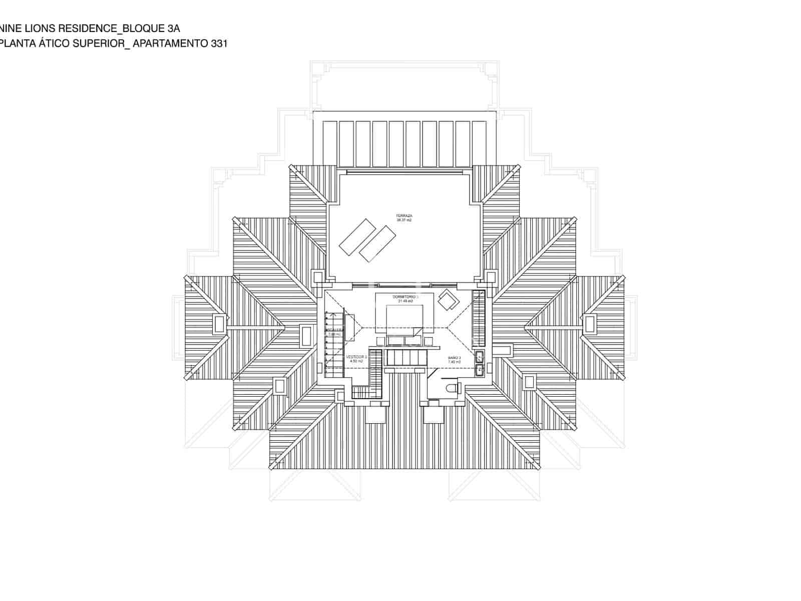 3 soverom Penthouse til salgs i Marbella med svømmebasseng garasje - € 2 895 000 (Ref: 9975903)