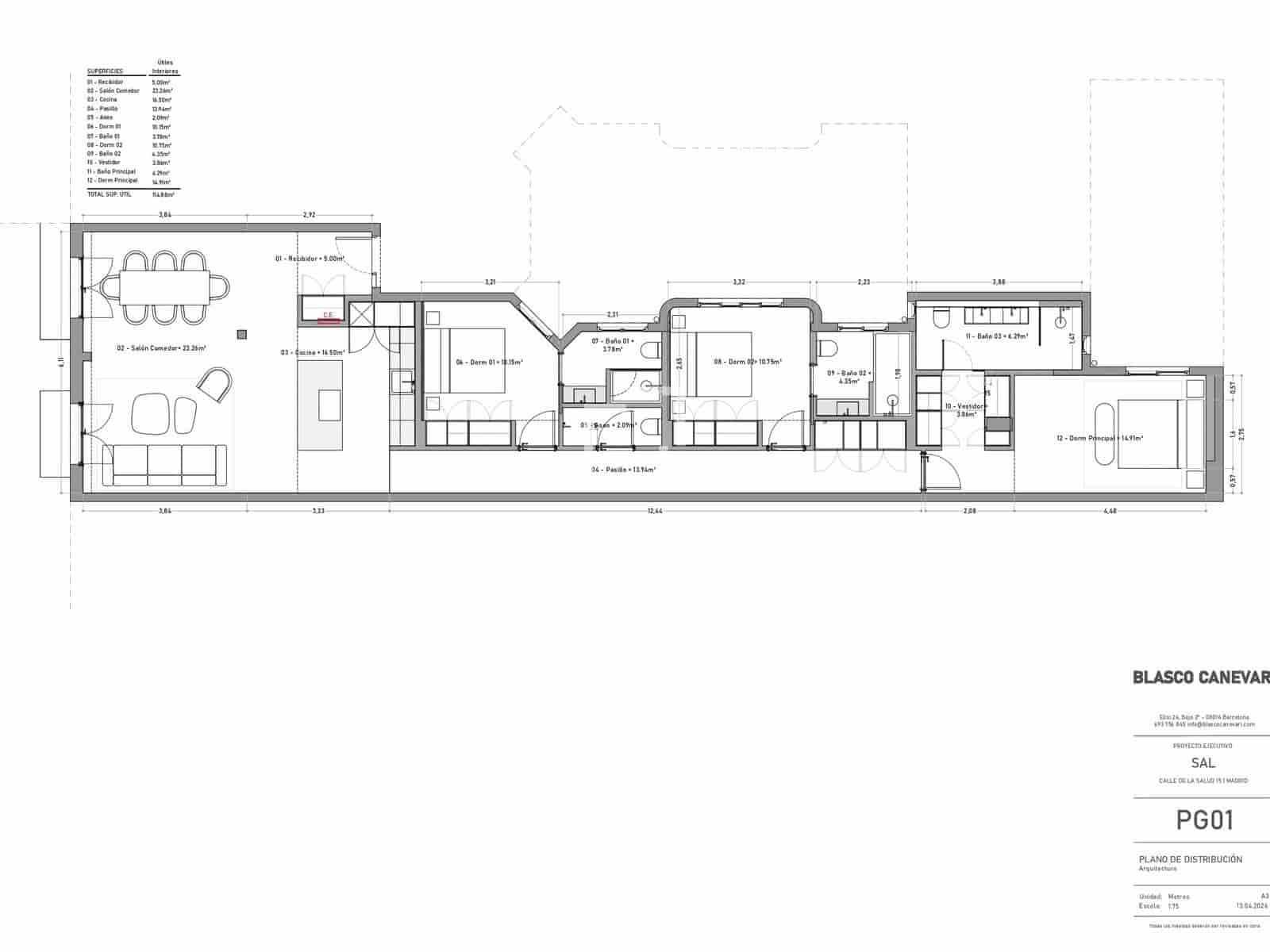 3 soverom Leilighet til salgs i Madrid by - € 1 700 000 (Ref: 9981624)