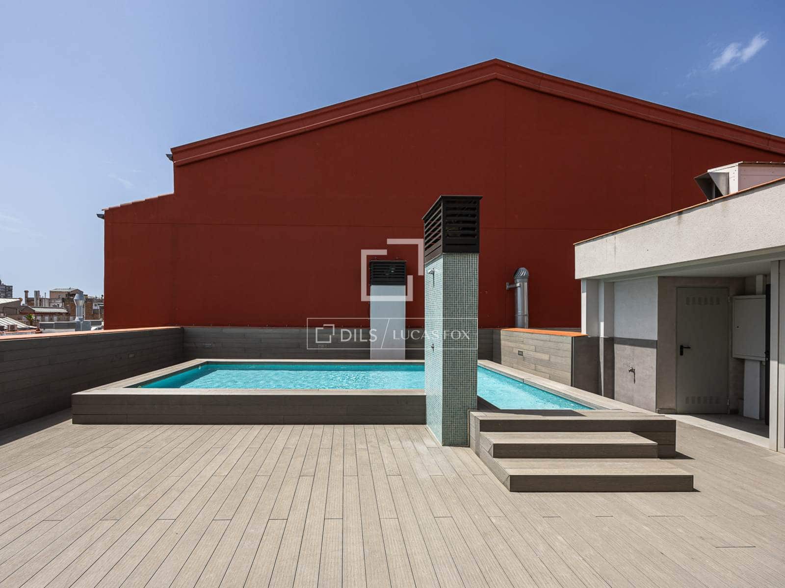 2 soveværelse Penthouse til salg i Barcelona by med swimmingpool garage - € 1.695.000 (Ref: 9989831)