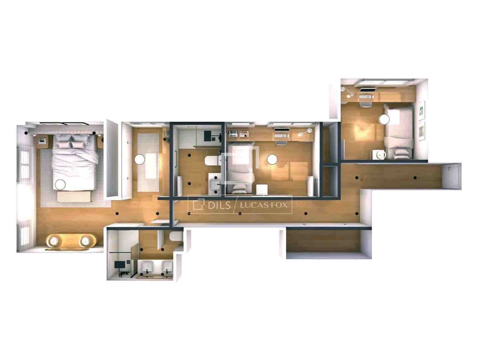 3 quarto Apartamento para venda em Madrid cidade com piscina garagem - 1 290 000 € (Ref: 9990892)