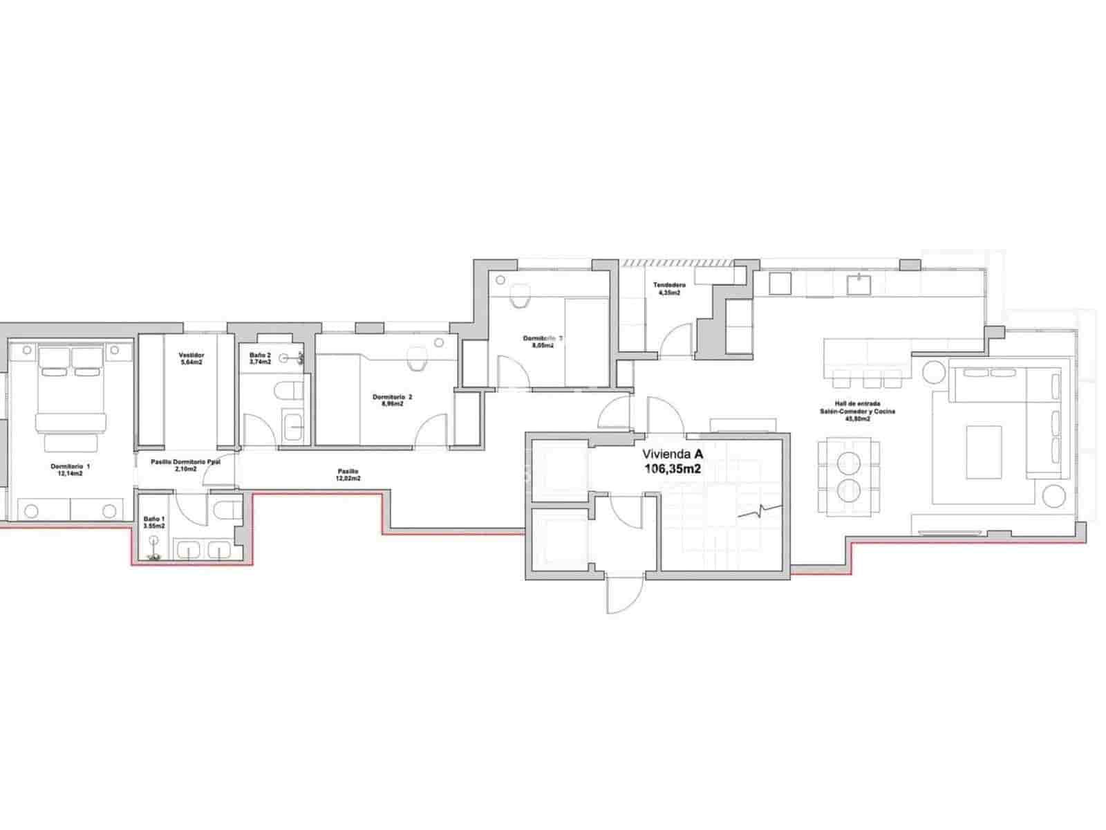 3 quarto Apartamento para venda em Madrid cidade com piscina garagem - 1 290 000 € (Ref: 9990892)