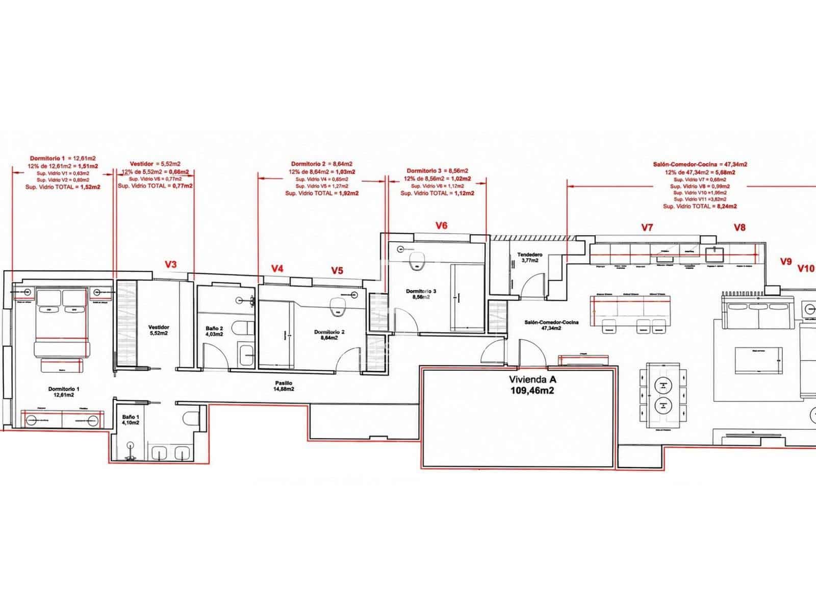 3 soveværelse Lejlighed til salg i Madrid by med swimmingpool garage - € 1.190.000 (Ref: 9990892)