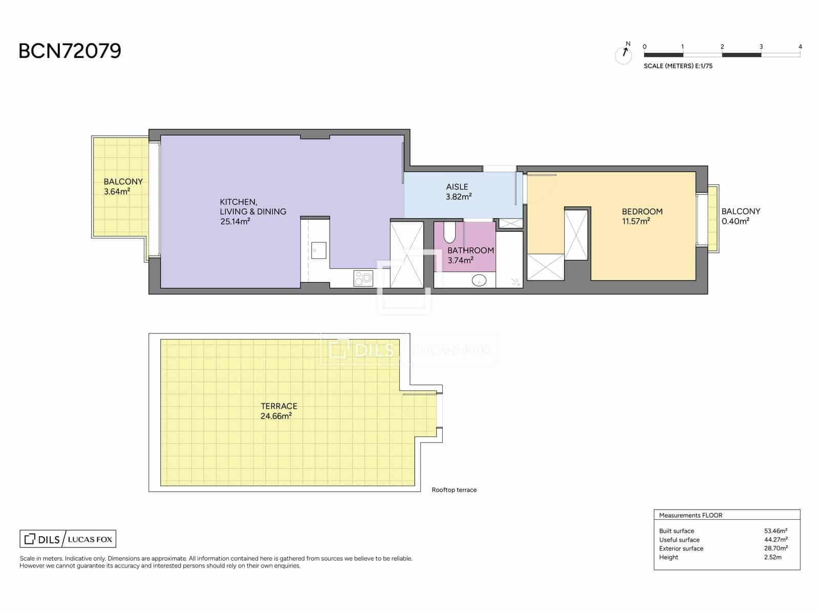 1 soveværelse Penthouse til salg i Barcelona by - € 630.000 (Ref: 9996182)