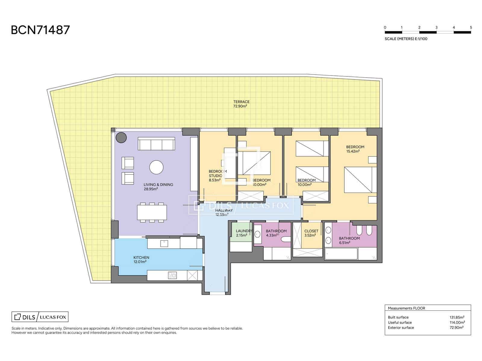 4 chambre Appartement à vendre à Barcelone ville avec piscine - 1 995 000 € (Ref: 9999141)