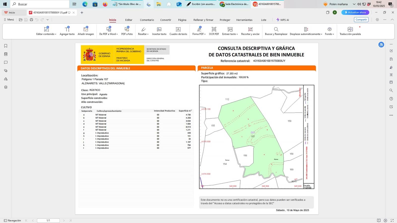 Quinta/Casa Rural para venda em Valls - 20 000 € (Ref: 10075622)