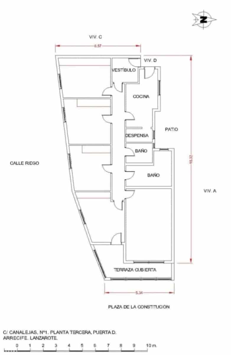 3 bedroom Apartment for rent in Arrecife with garage - € 1,500 (Ref: 9709468)