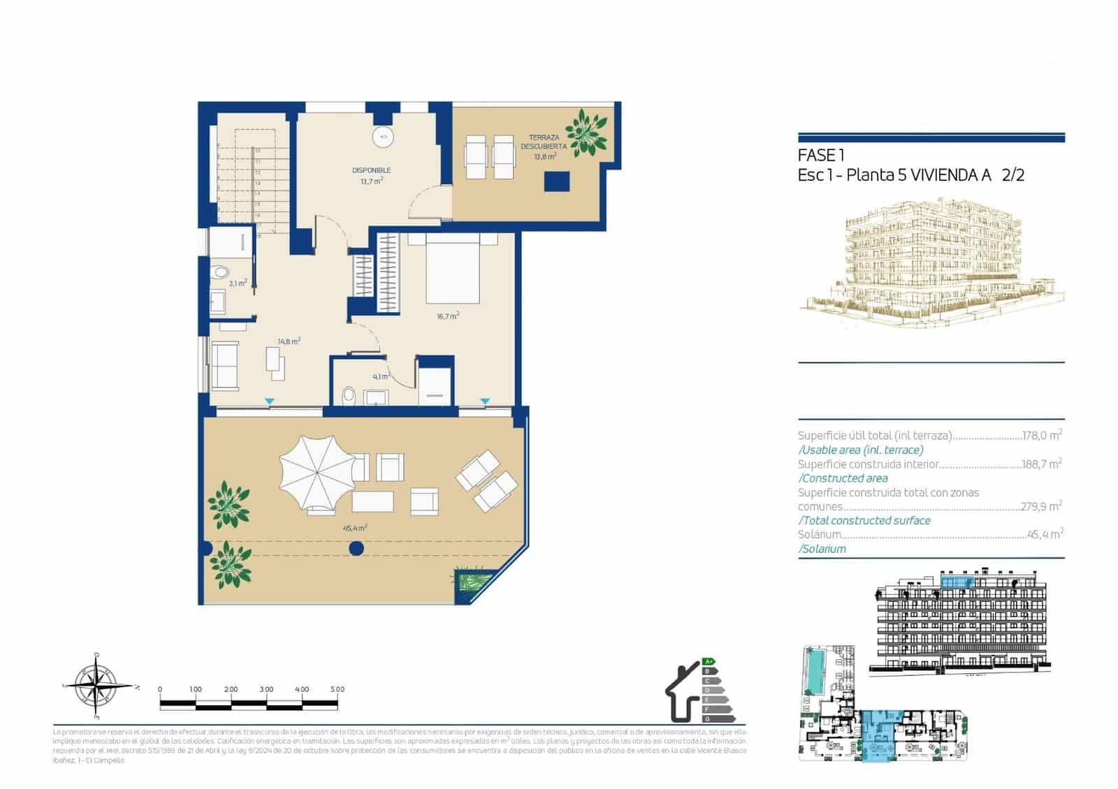 4 soverom Penthouse til salgs i La Villajoyosa / Vila Joiosa med svømmebasseng - € 1 100 000 (Ref: 10070846)