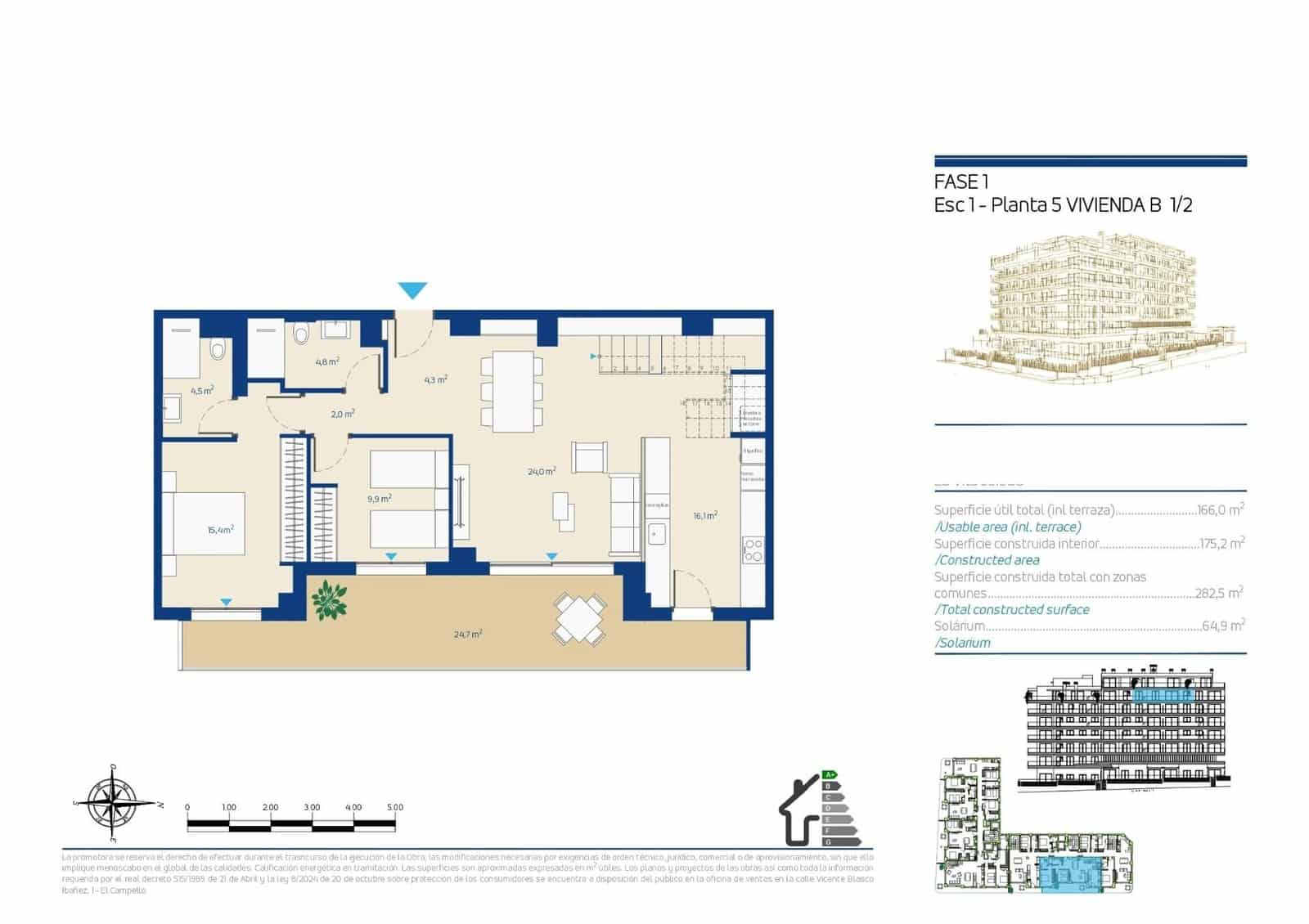 4 soverom Penthouse til salgs i La Villajoyosa / Vila Joiosa med svømmebasseng - € 1 100 000 (Ref: 10070846)