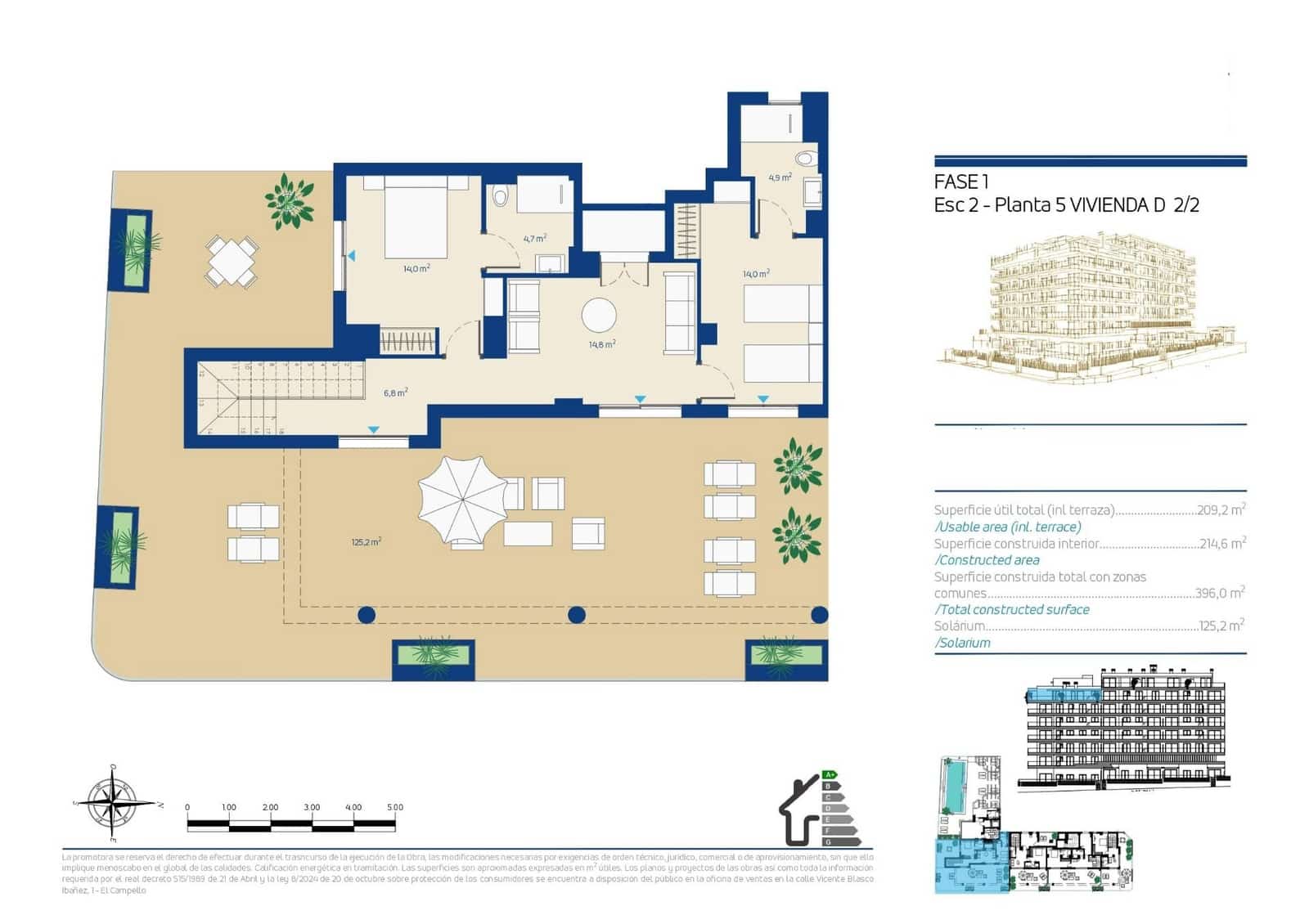 4 soverom Penthouse til salgs i La Villajoyosa / Vila Joiosa med svømmebasseng - € 1 100 000 (Ref: 10070846)