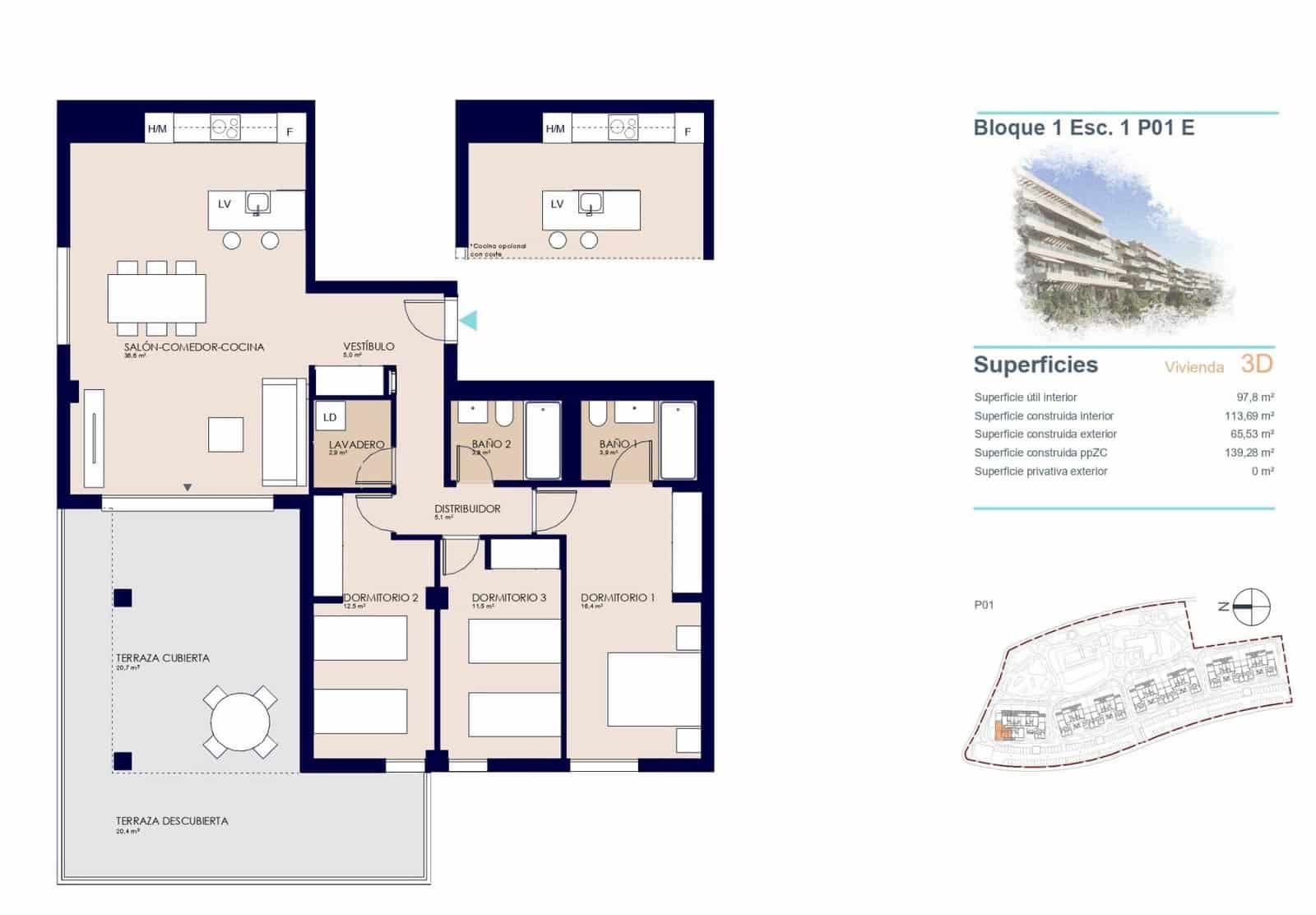 2 sypialnia Apartament na sprzedaż w Denia z basenem garażem - 435 000 € (Ref: 9104746)