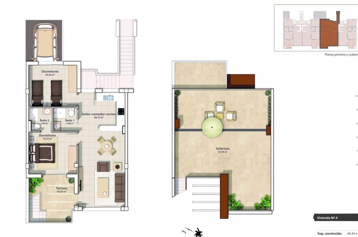 2 soveværelse Rækkehus til salg i Lo Pagan med swimmingpool - € 245.000 (Ref: 9106603)