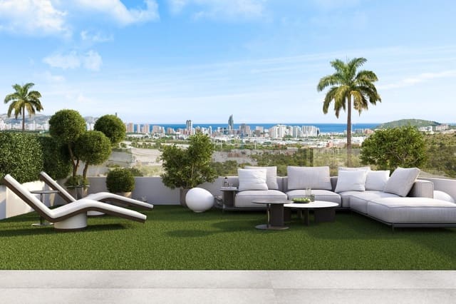3 soveværelse Penthouse til salg i Finestrat med swimmingpool garage - € 610.000 (Ref: 9116741)