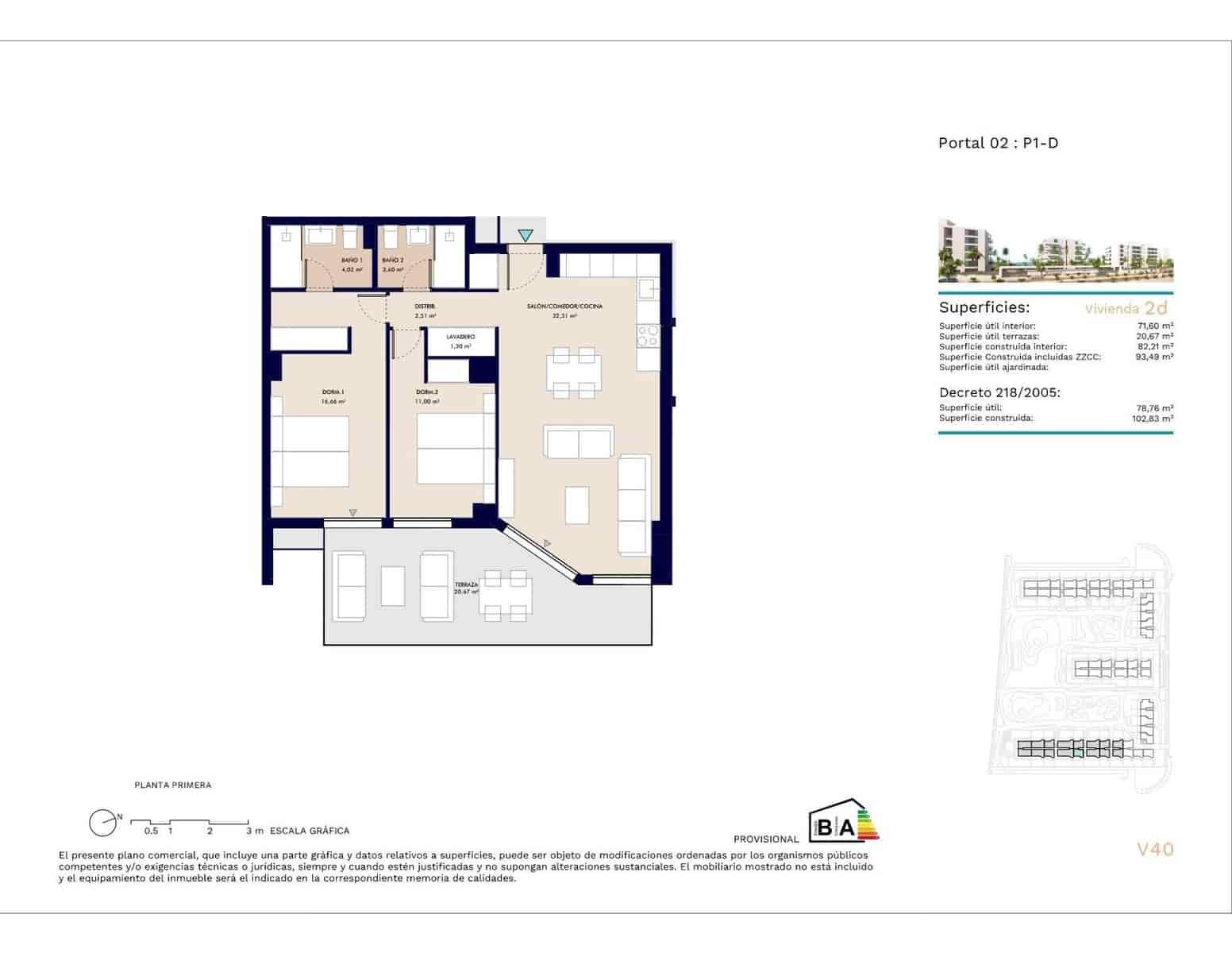 2 soveværelse Lejlighed til salg i Almerimar med swimmingpool garage - € 280.500 (Ref: 9129831)