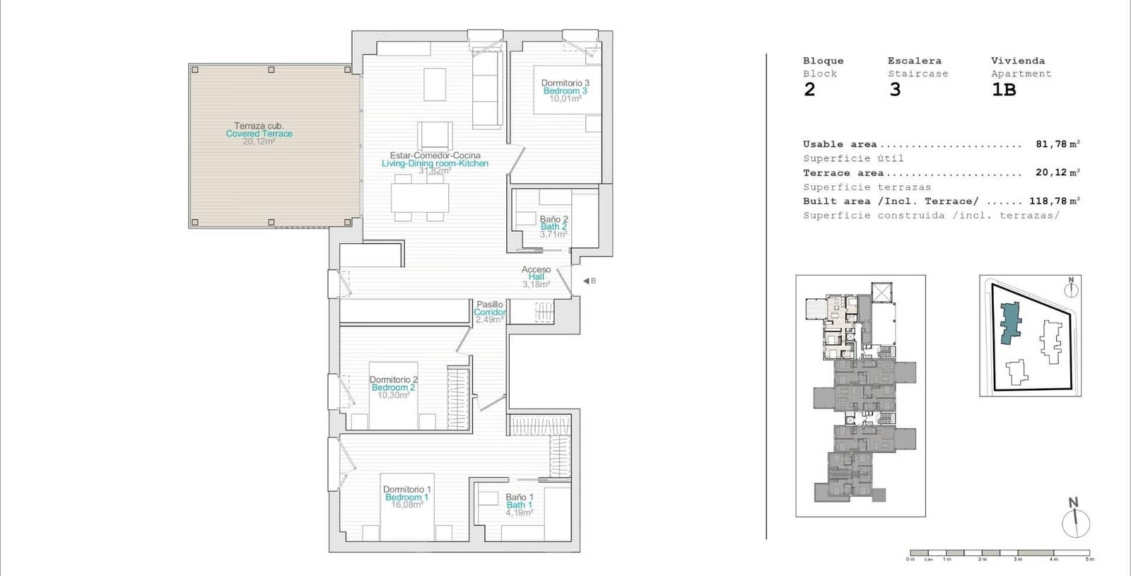 3 soverom Leilighet til salgs i Denia med svømmebasseng - € 326 000 (Ref: 9129832)