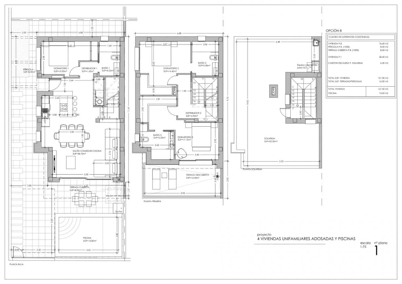 3 soveværelse Villa til salg i San Pedro del Pinatar med swimmingpool - € 380.000 (Ref: 9129834)