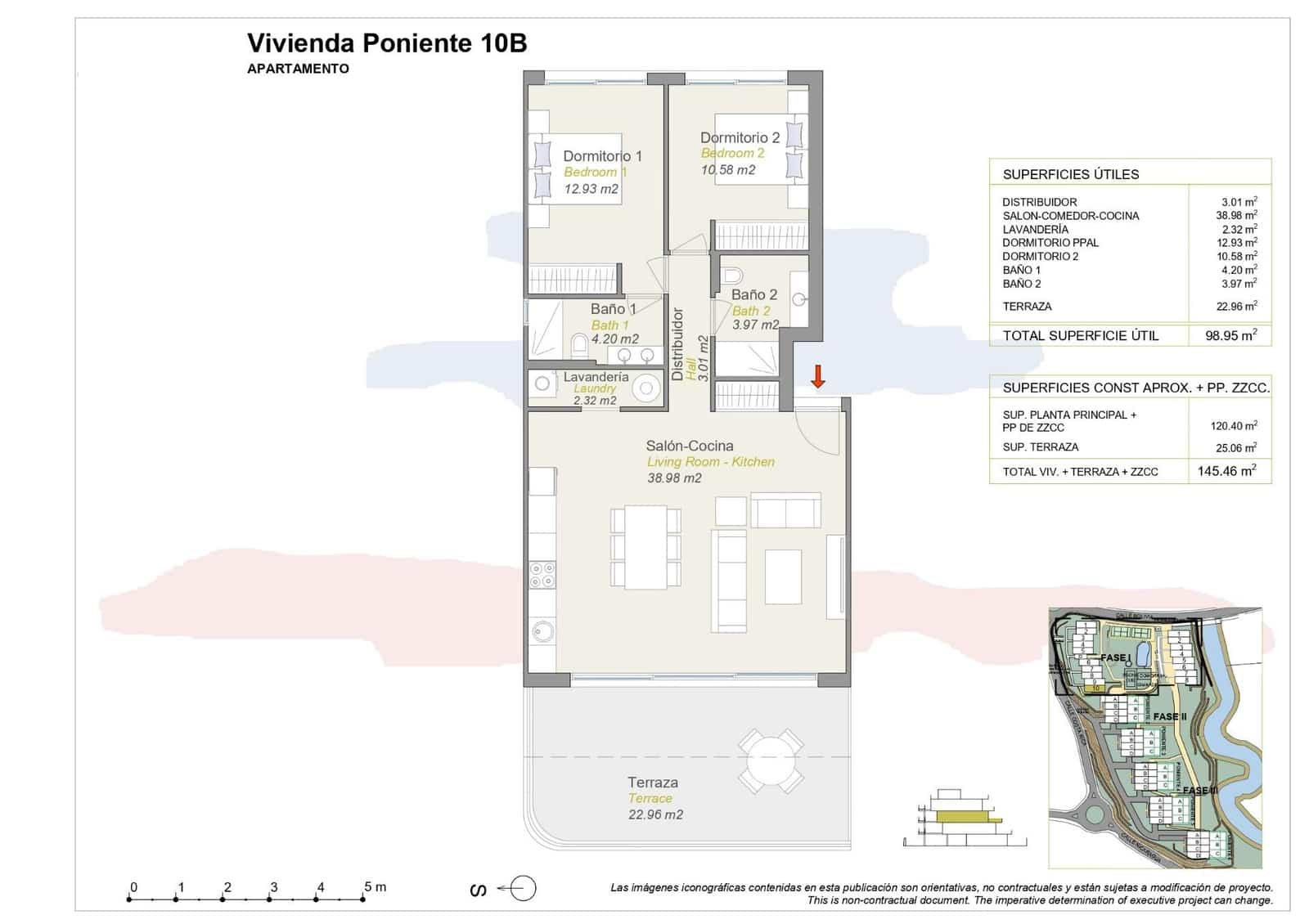 2 bedroom Apartment for sale in Finestrat with pool garage - € 460,000 (Ref: 9129835)