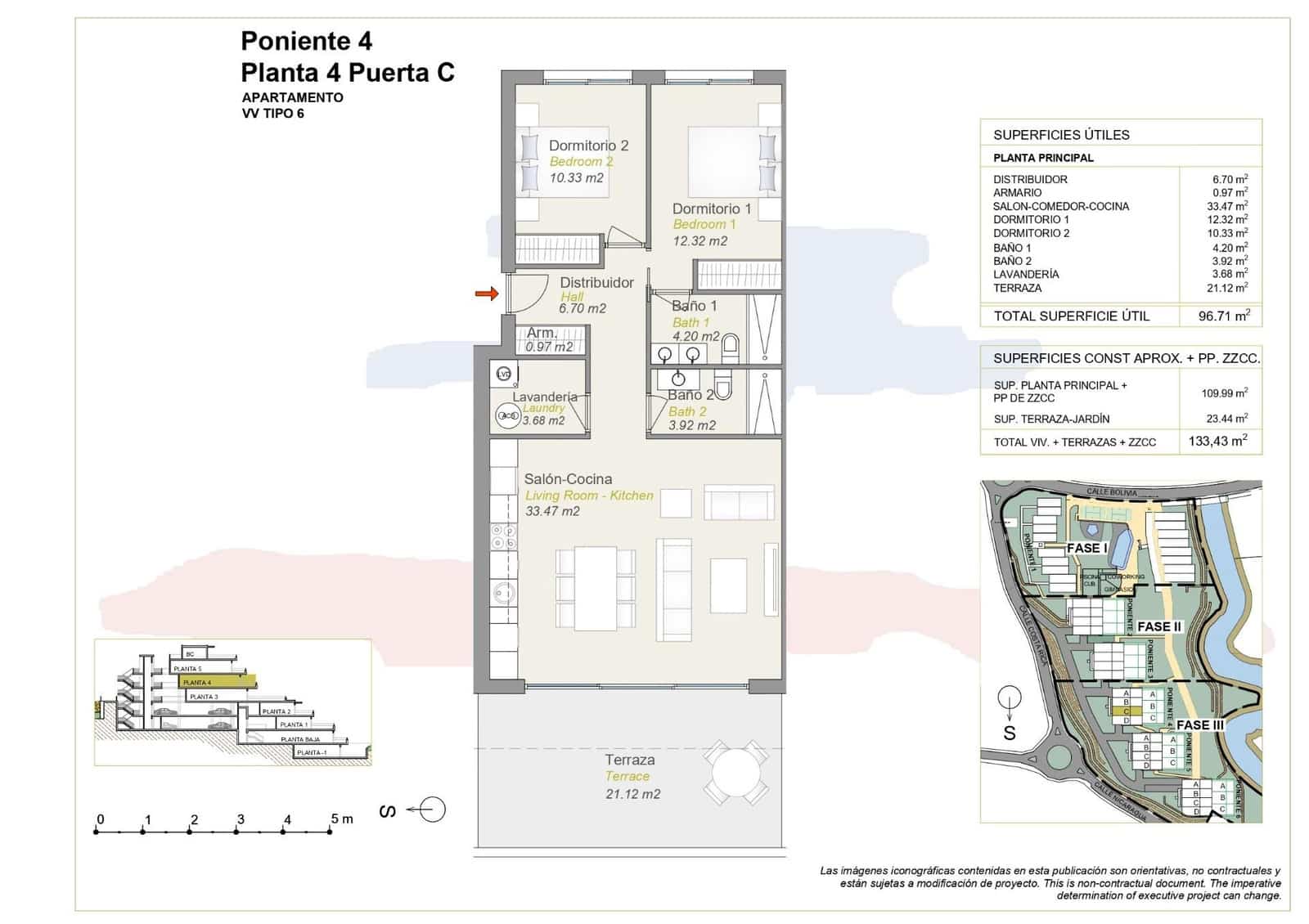 2 bedroom Apartment for sale in Finestrat with pool garage - € 460,000 (Ref: 9129835)