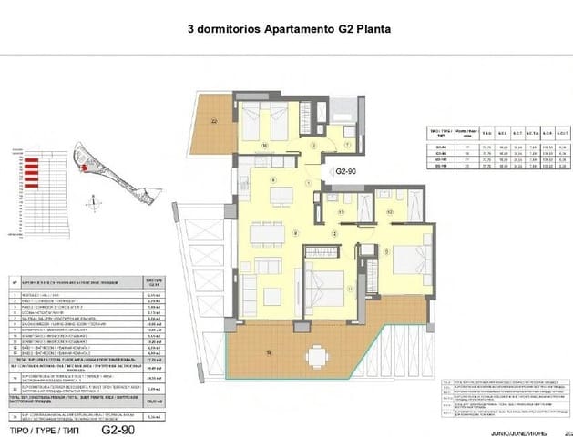 3 soverom Leilighet til salgs i Via Parque, Benidorm med svømmebasseng garasje - € 441 000 (Ref: 9129837)