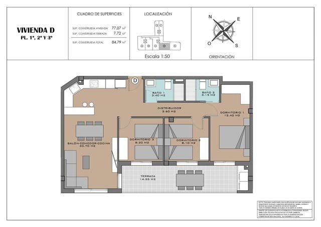 3 sypialnia Apartament na sprzedaż w Santa Pola z basenem garażem - 295 000 € (Ref: 9143011)