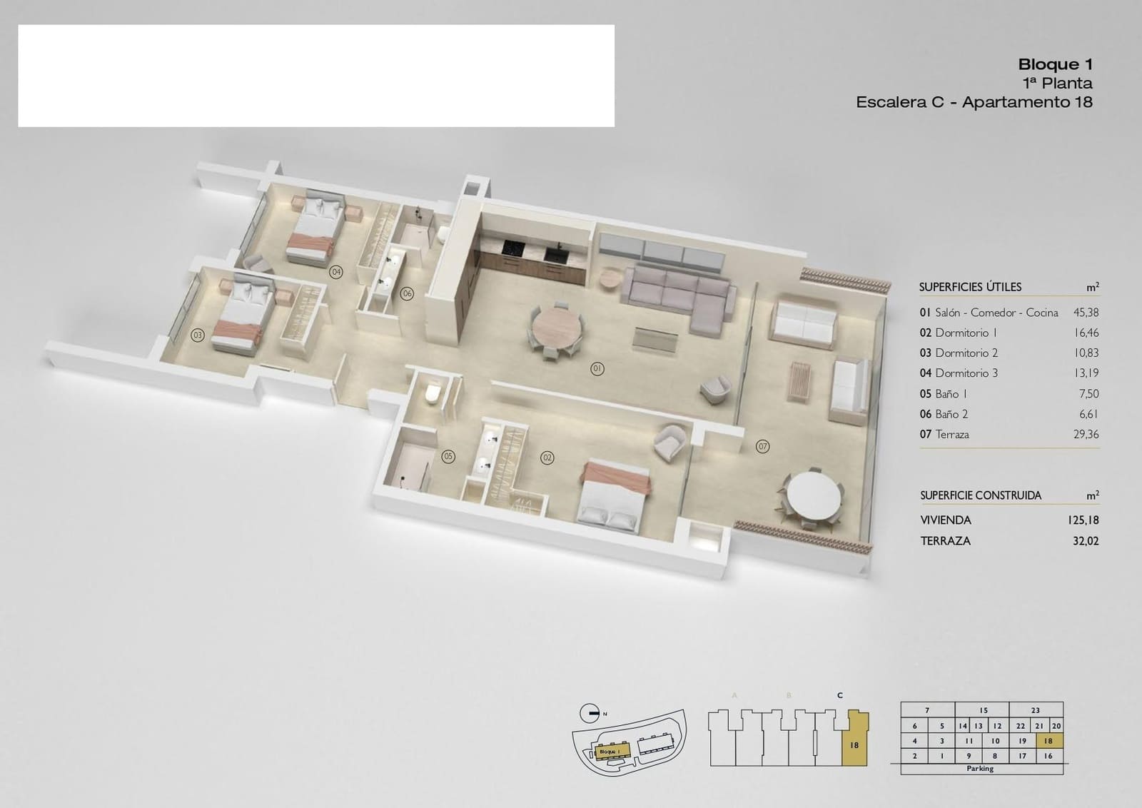 3 soveværelse Lejlighed til salg i Las Colinas Golf med swimmingpool garage - € 475.000 (Ref: 9159587)