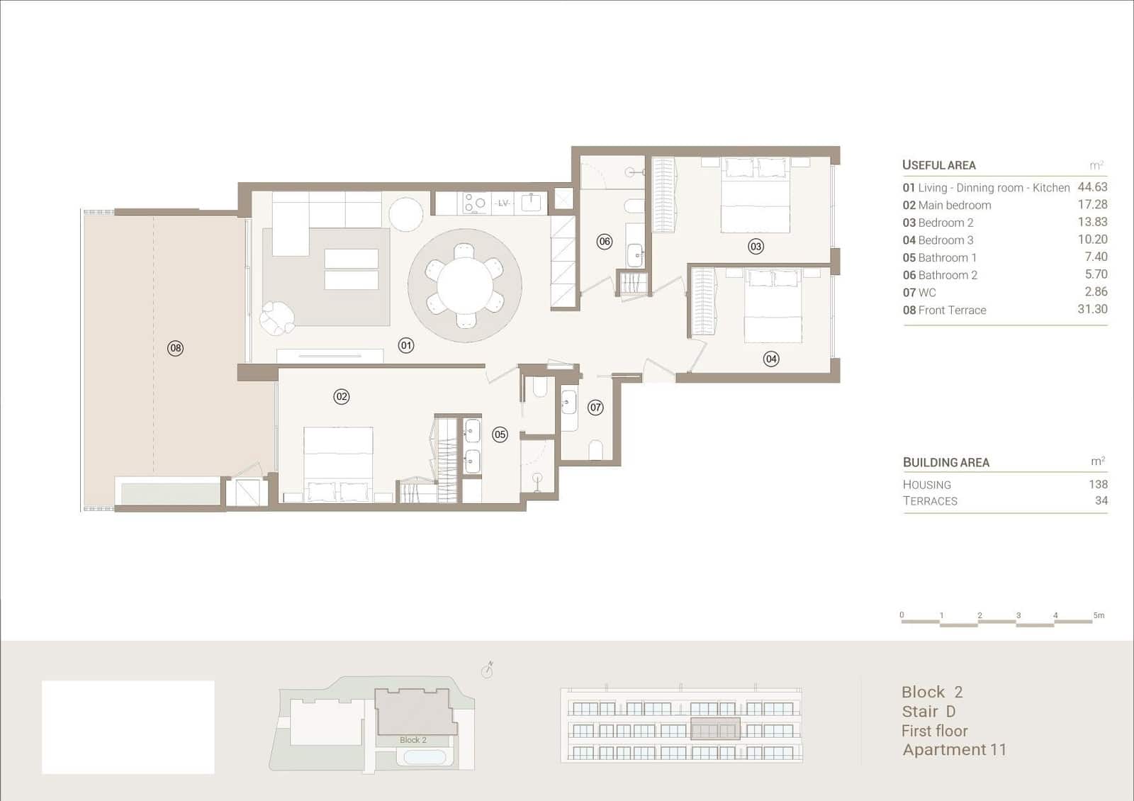 3 soverom Leilighet til salgs i Las Colinas Golf med svømmebasseng garasje - € 640 000 (Ref: 9161136)