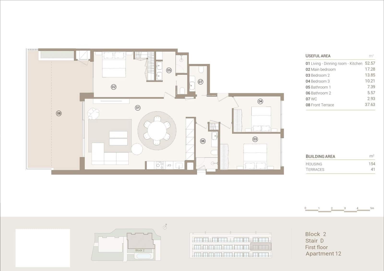 3 soverom Leilighet til salgs i Las Colinas Golf med svømmebasseng garasje - € 640 000 (Ref: 9161136)