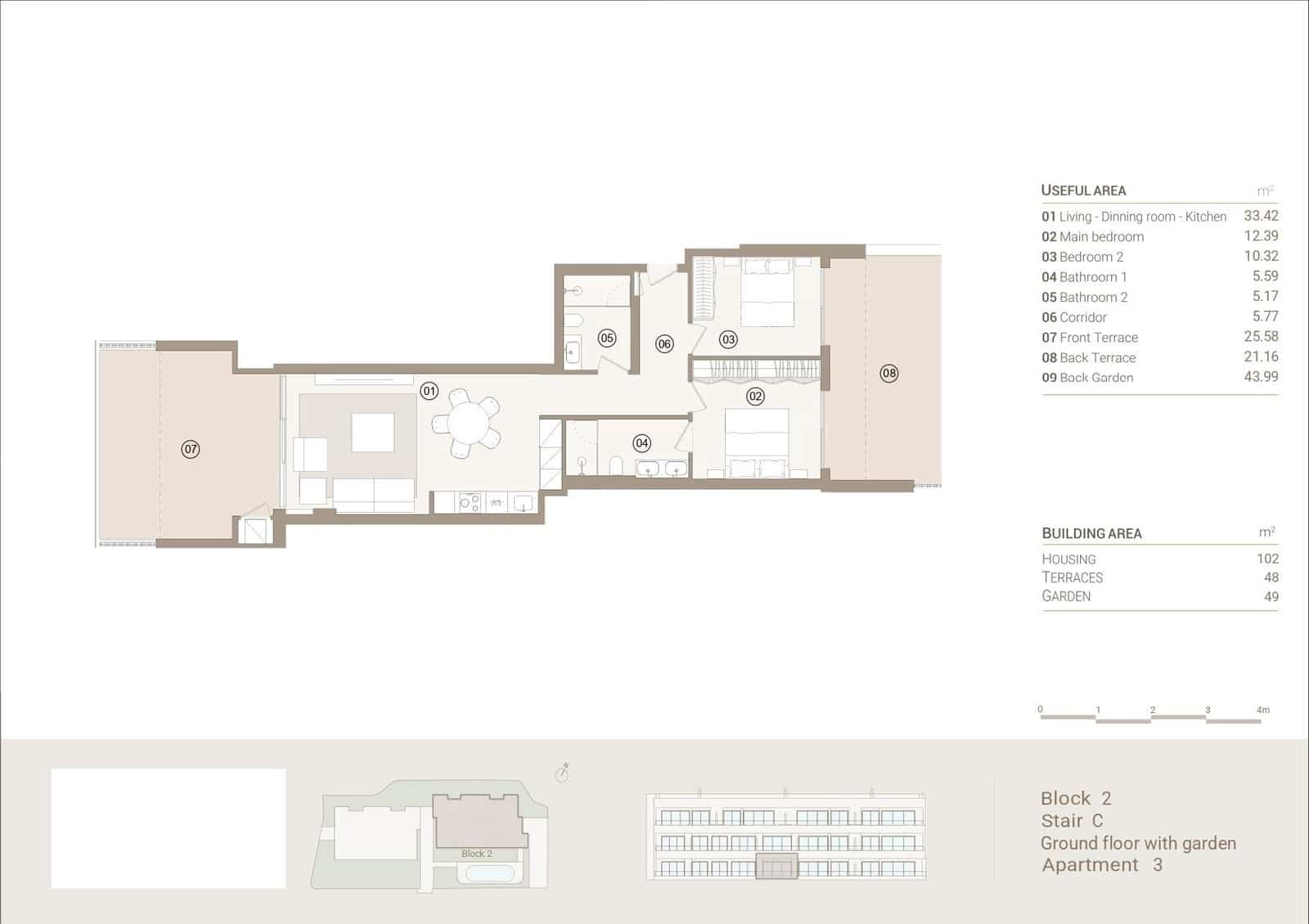 2 soveværelse Lejlighed til salg i Las Colinas Golf med swimmingpool garage - € 440.000 (Ref: 9161137)