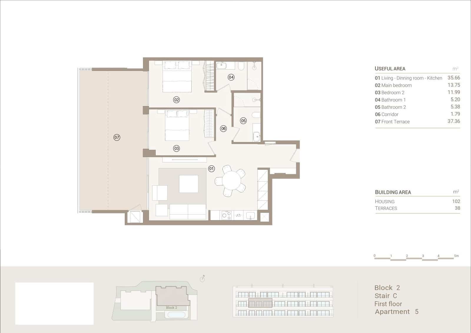 2 soveværelse Lejlighed til salg i Las Colinas Golf med swimmingpool garage - € 440.000 (Ref: 9161137)