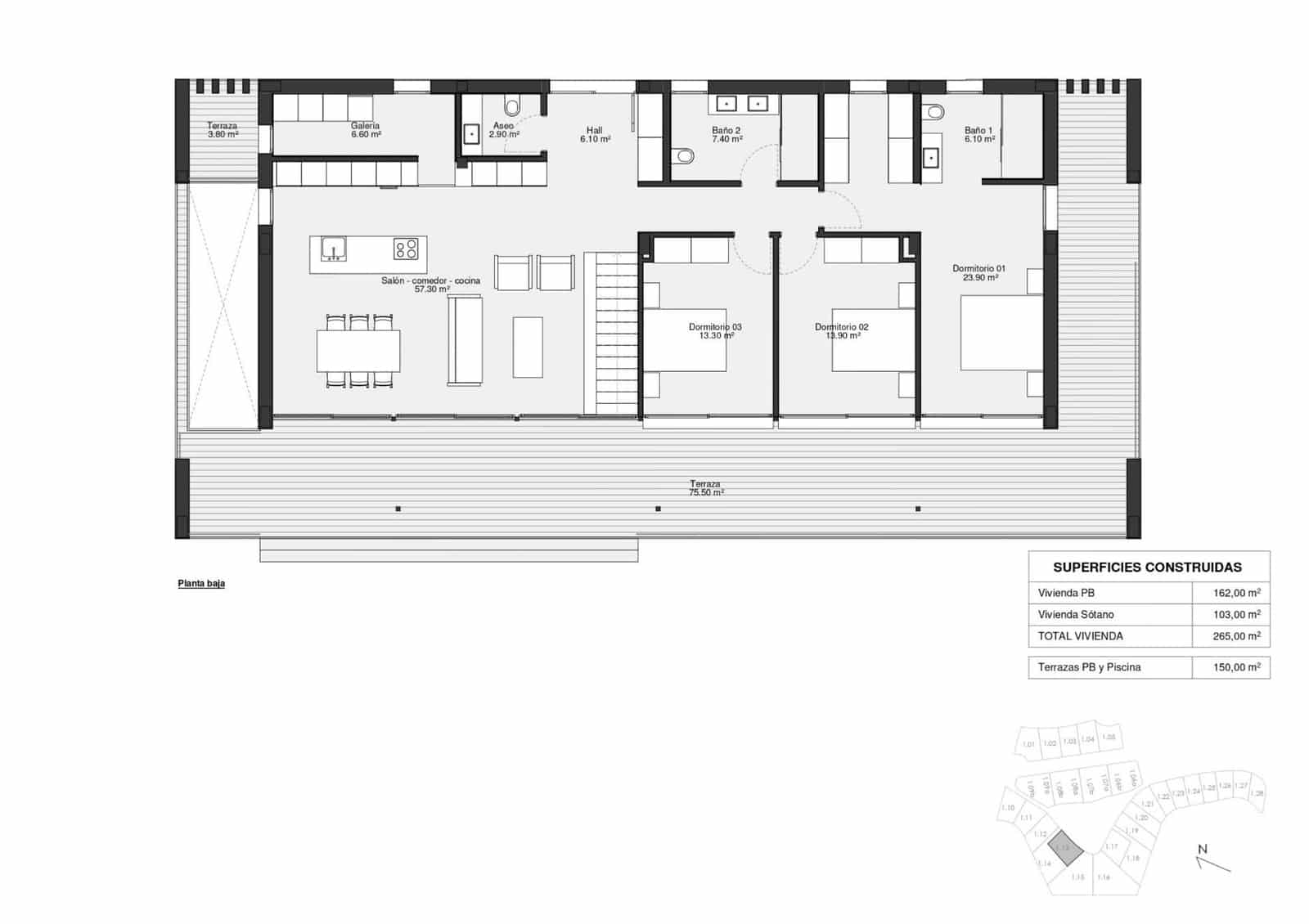 3 quarto Moradia para venda em Las Colinas Golf com piscina garagem - 1 385 000 € (Ref: 9162378)