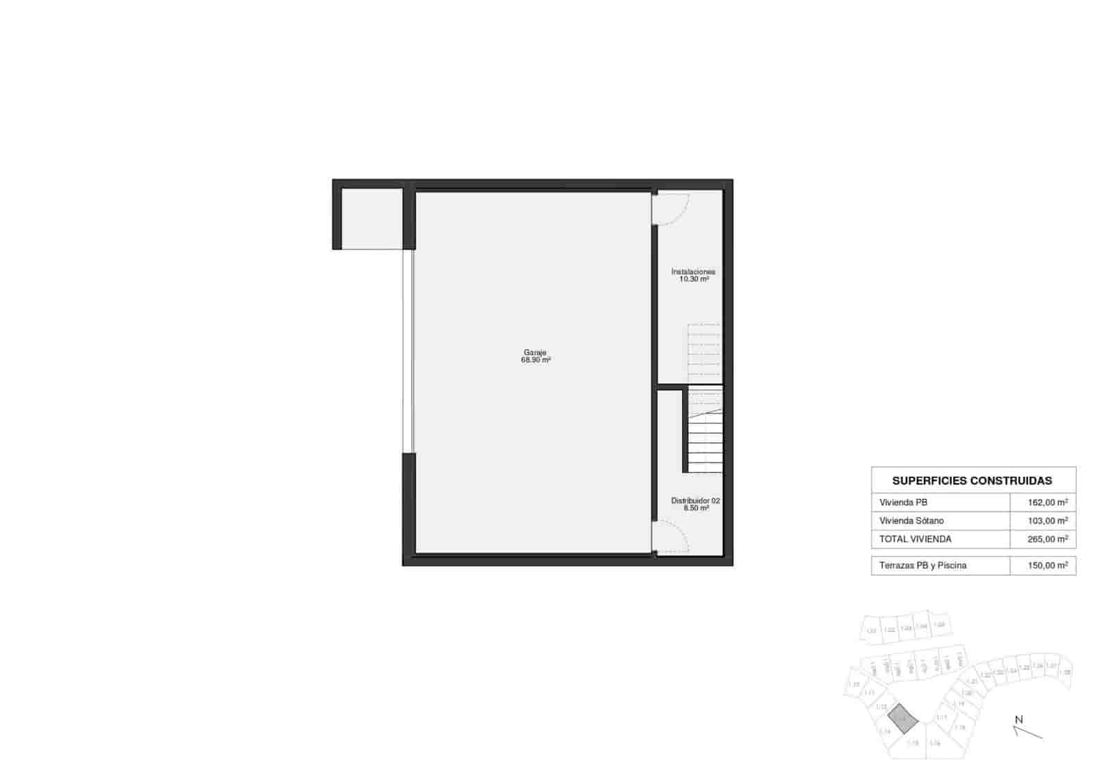 3 quarto Moradia para venda em Las Colinas Golf com piscina garagem - 1 385 000 € (Ref: 9162378)