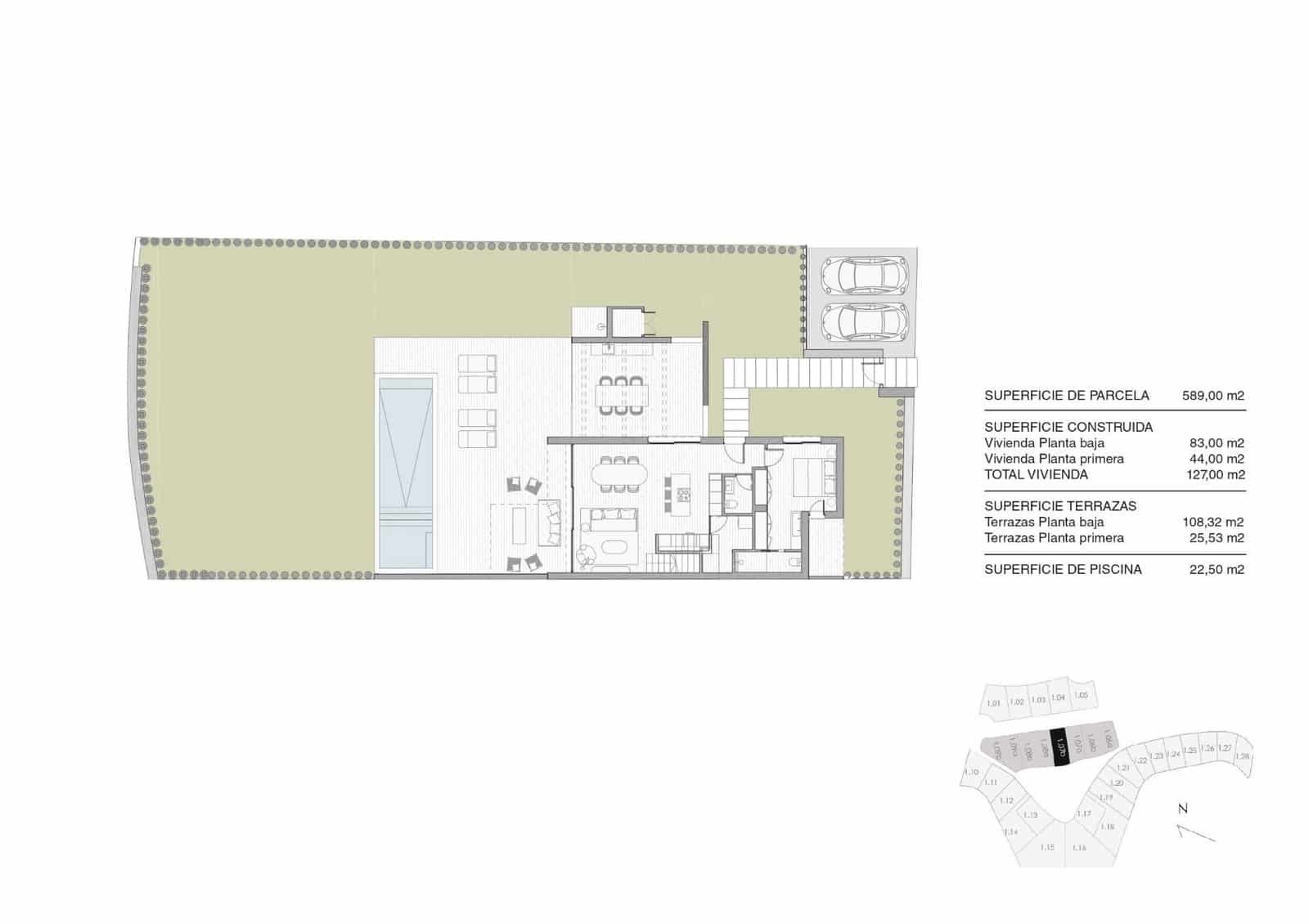 3 sovrum Villa till salu i Las Colinas Golf med pool garage - 750 000 € (Ref: 9162380)