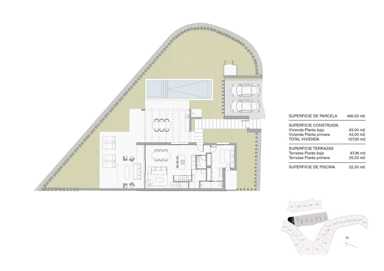 3 sovrum Villa till salu i Las Colinas Golf med pool garage - 750 000 € (Ref: 9162380)