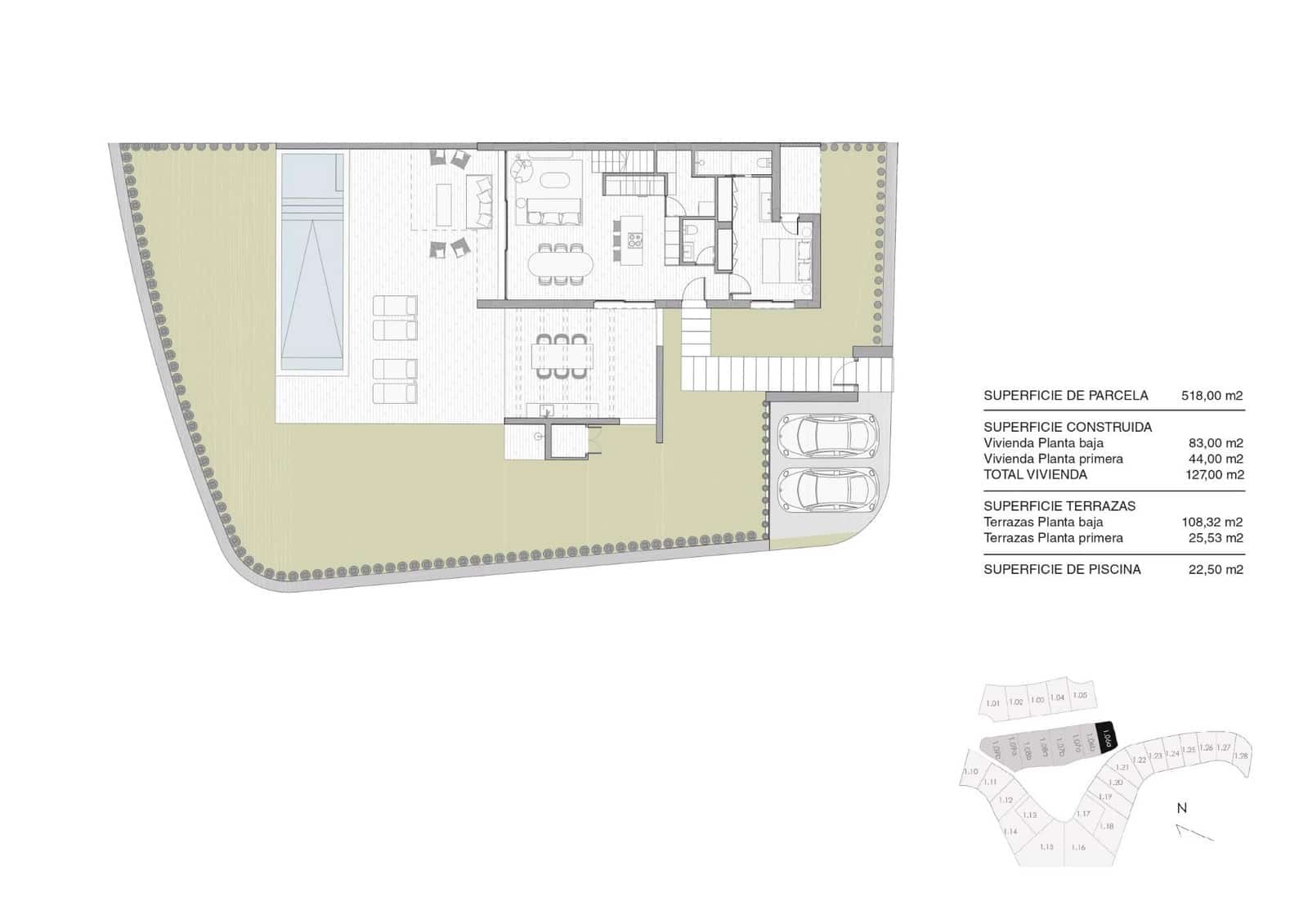 3 sovrum Villa till salu i Las Colinas Golf med pool garage - 750 000 € (Ref: 9162380)