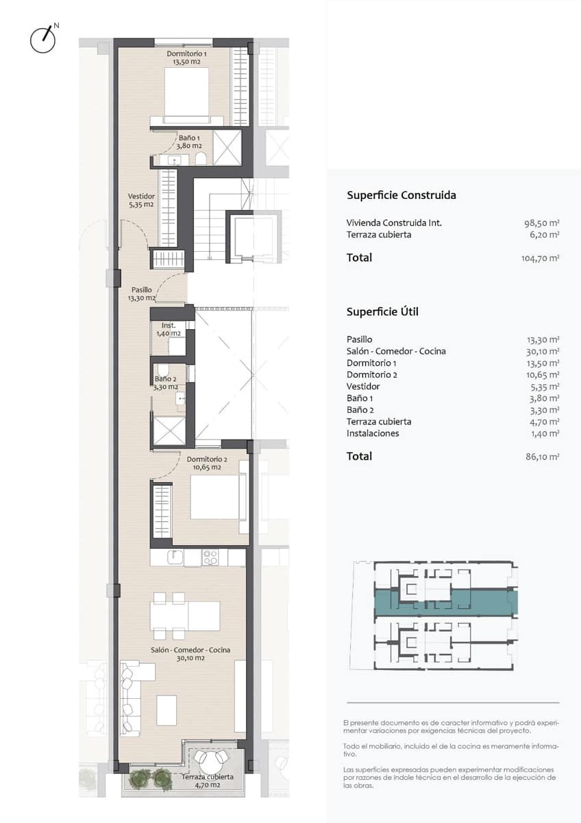 2 soveværelse Lejlighed til salg i Altea med garage - € 465.000 (Ref: 9176540)