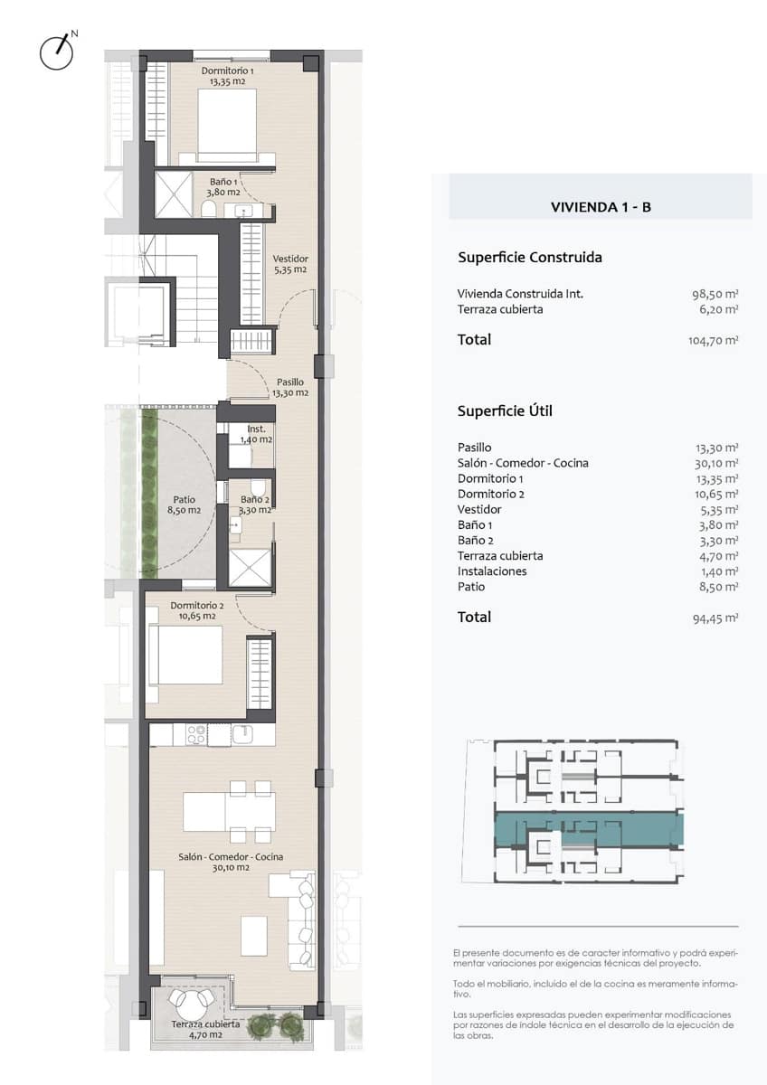 2 soveværelse Lejlighed til salg i Altea med garage - € 465.000 (Ref: 9176540)