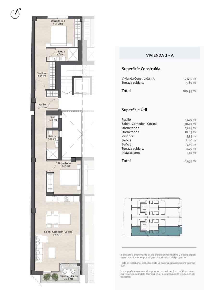 2 soveværelse Lejlighed til salg i Altea med garage - € 465.000 (Ref: 9176540)