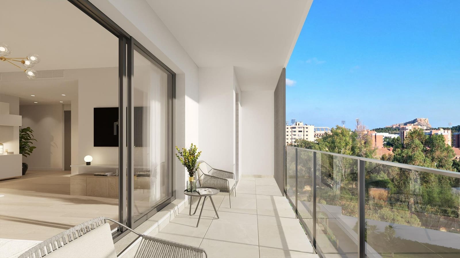 3 soverom Penthouse til salgs i Alicante by med svømmebasseng garasje - € 434 145 (Ref: 9294955)