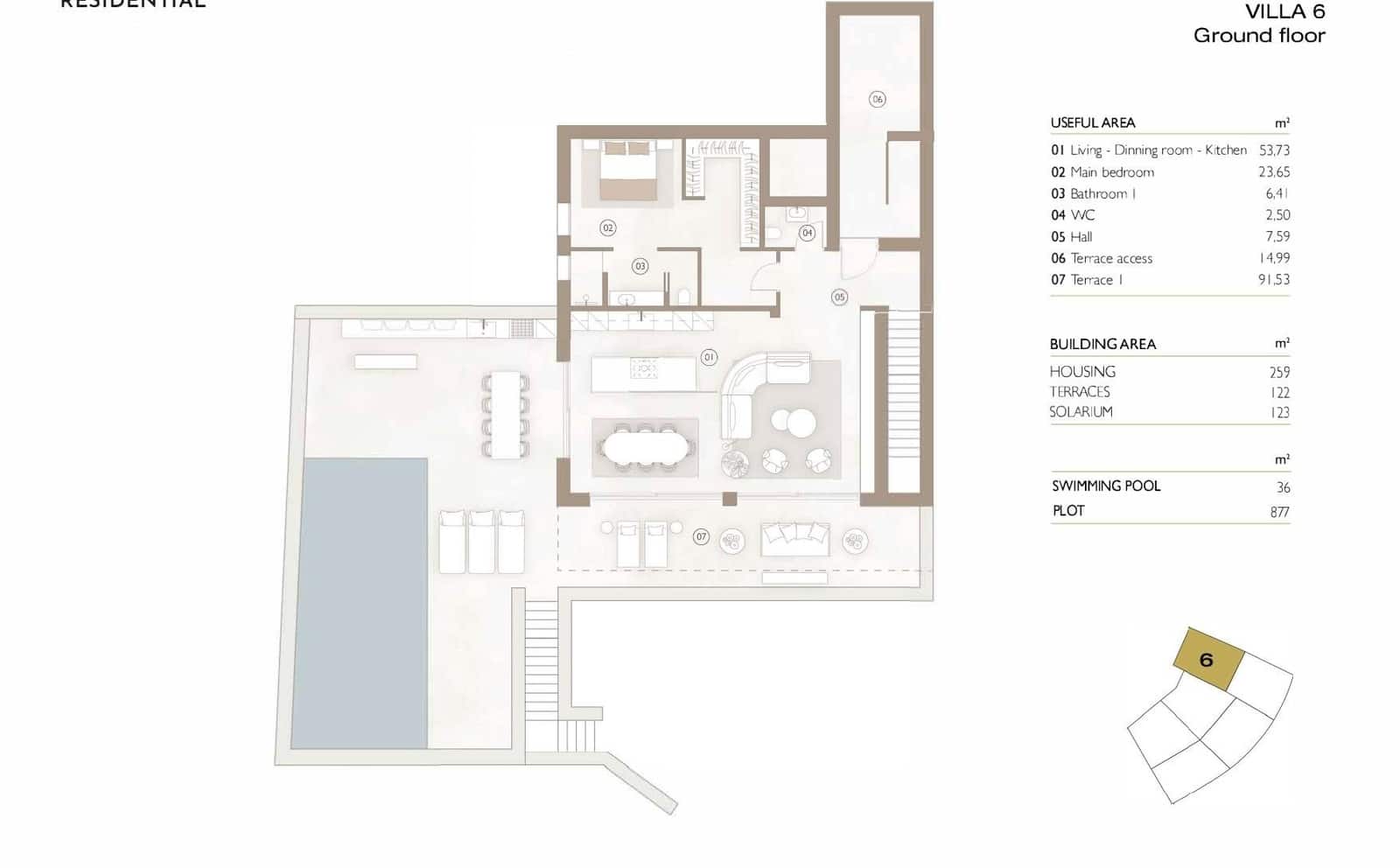 3 soverom Villa til salgs i Las Colinas Golf med svømmebasseng garasje - € 1 395 000 (Ref: 9486456)