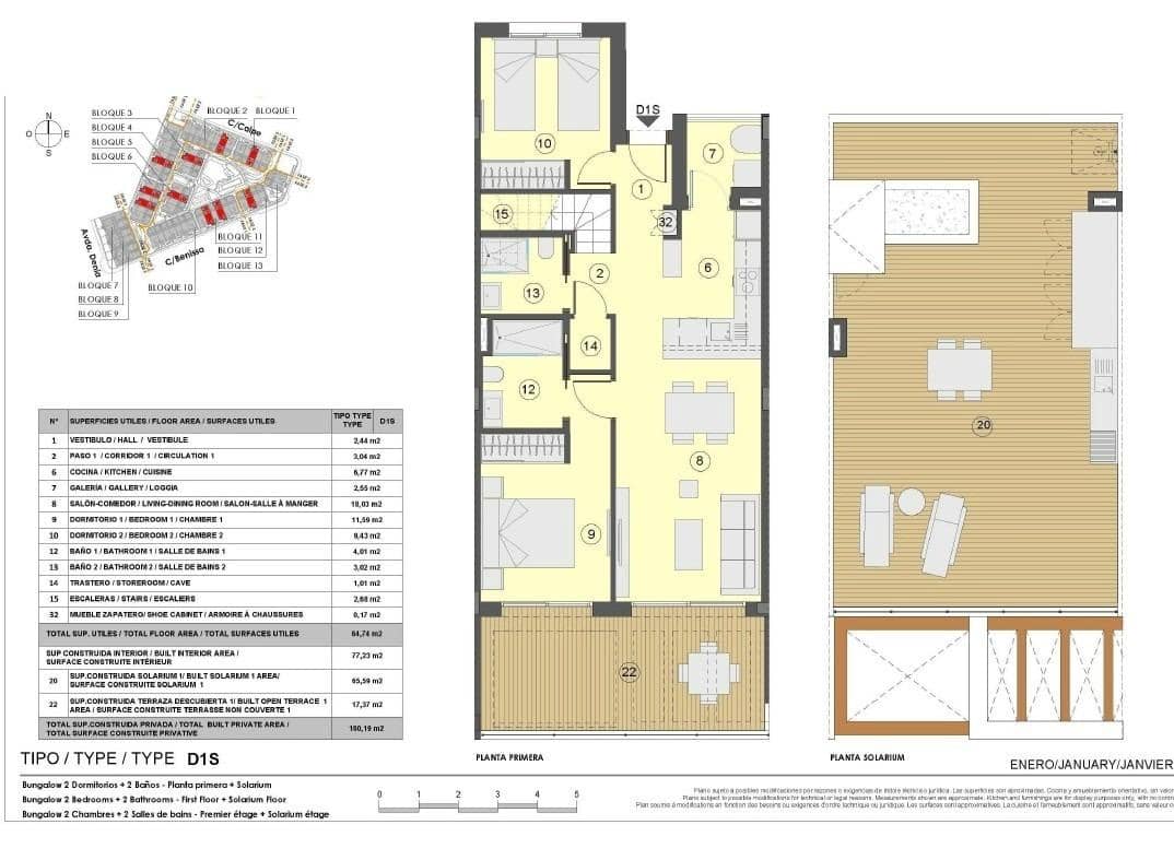 2 soverom Leilighet til salgs i Los Balcones med svømmebasseng garasje - € 315 000 (Ref: 9682515)